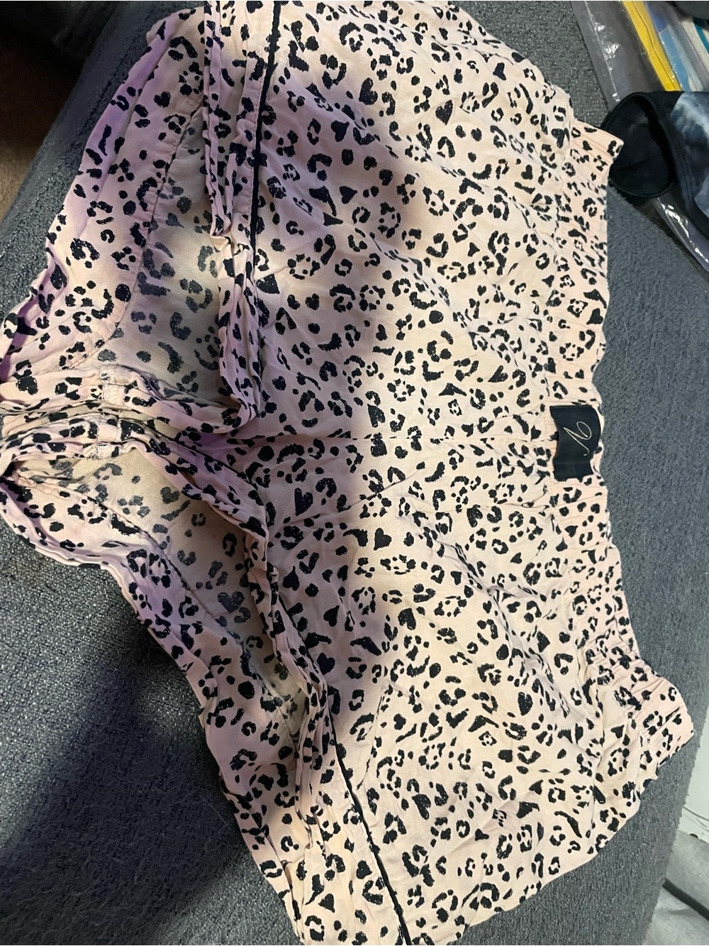 Victoria's Secret Pink and Black Leopard-Print Slip